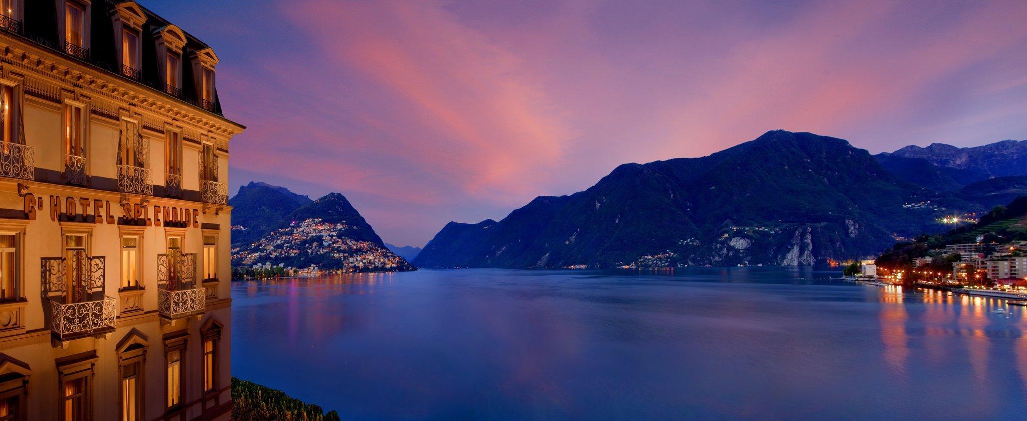 Hotel Splendide Royal Лугано Екстериор снимка Lake Lugano