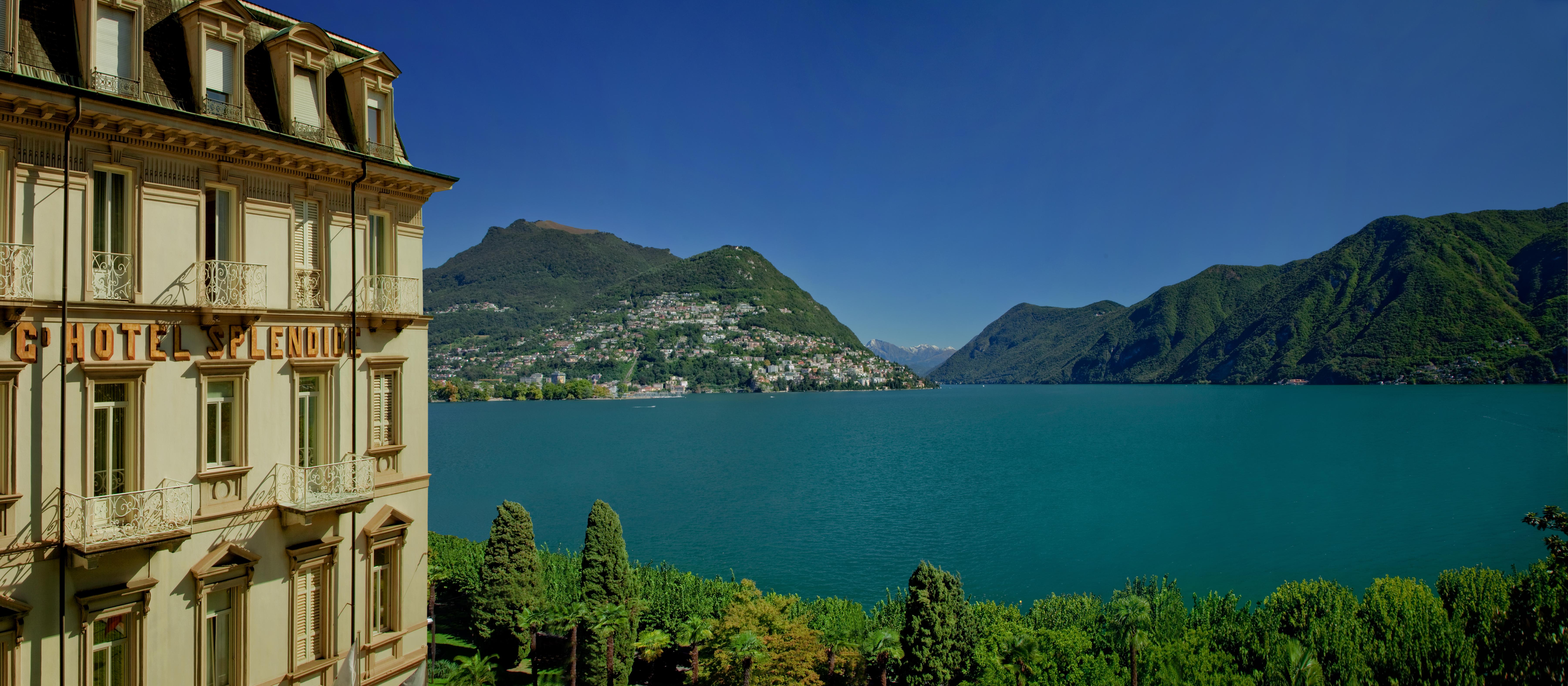 Hotel Splendide Royal Лугано Екстериор снимка Lake Lugano